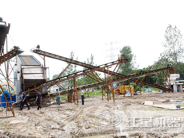 球盟会 湖北均县粘土制砂工艺现场